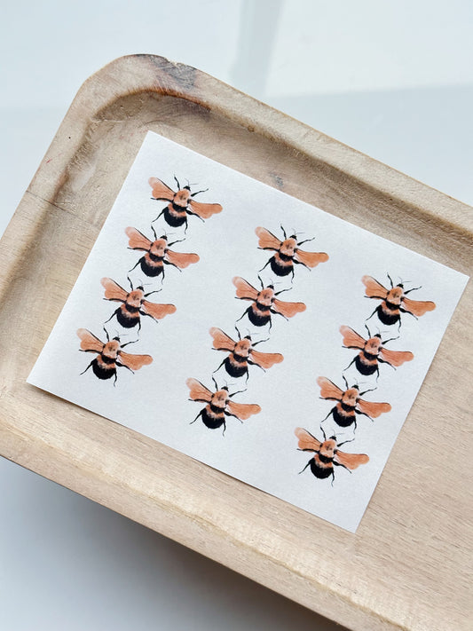 Feuille de transfert mini marque-page - Toutes les abeilles