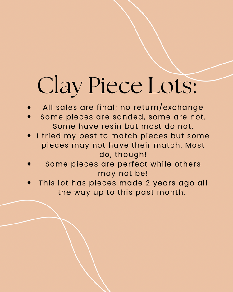 Red Clay Piece Lot