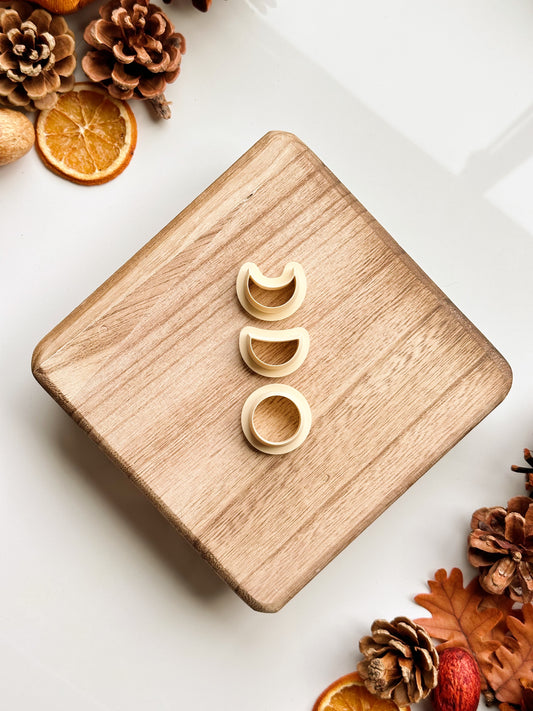 Moon Phases Set Clay Cutter