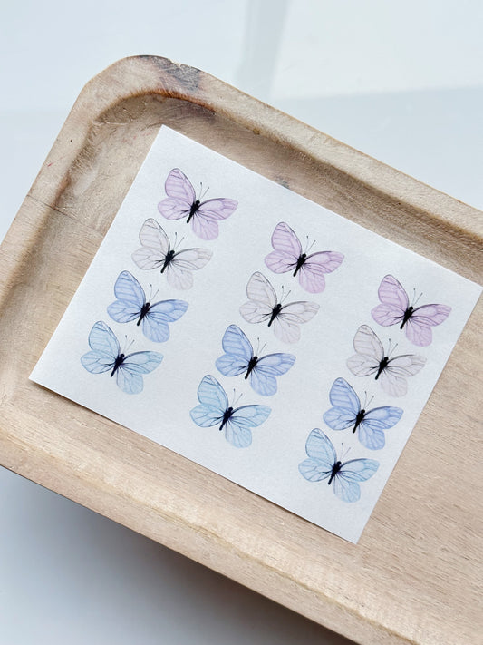 Bookmark Mini Transfer Sheet - All Butterflies
