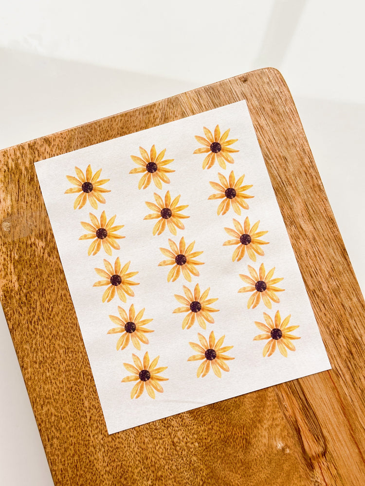 All Yellow Flowers — Bookmark Transfer Sheet
