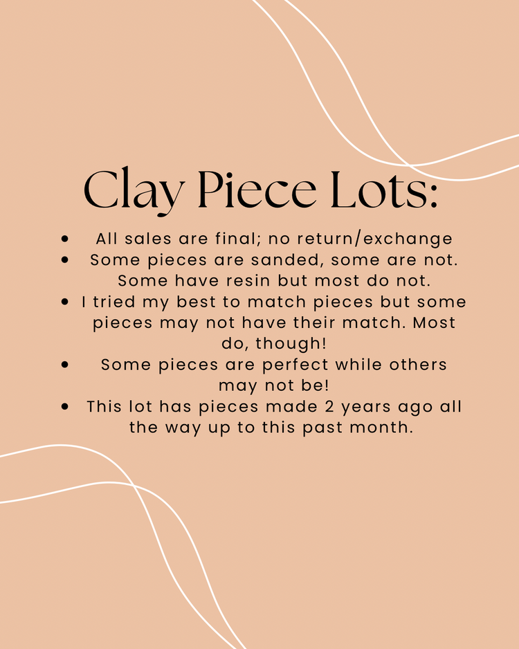 Pink Clay Piece Lot