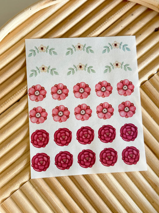 Embroidered Flowers No. 2 Transfer Sheet