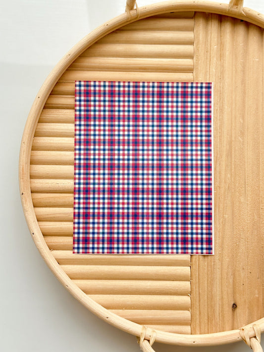 Plaid Transfer Sheet