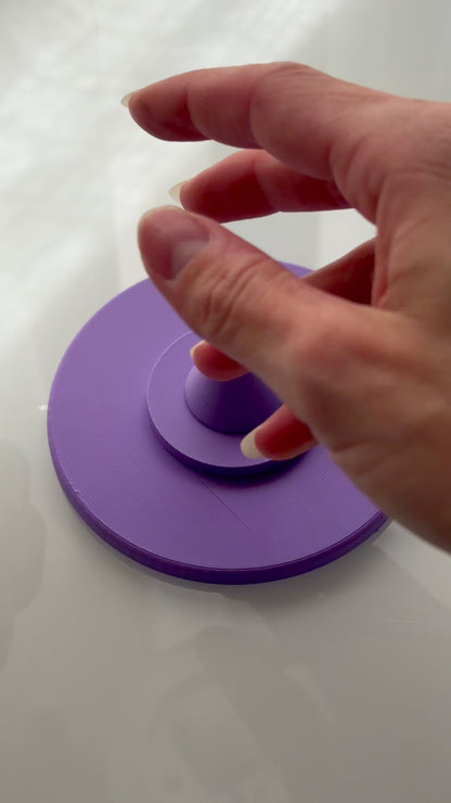 Spinning Holder for Trinket Dish Polymer Clay Ceramic Pottery