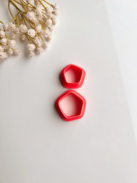 Rounded Pentagon Duo | Clay Cutter Set of 2
