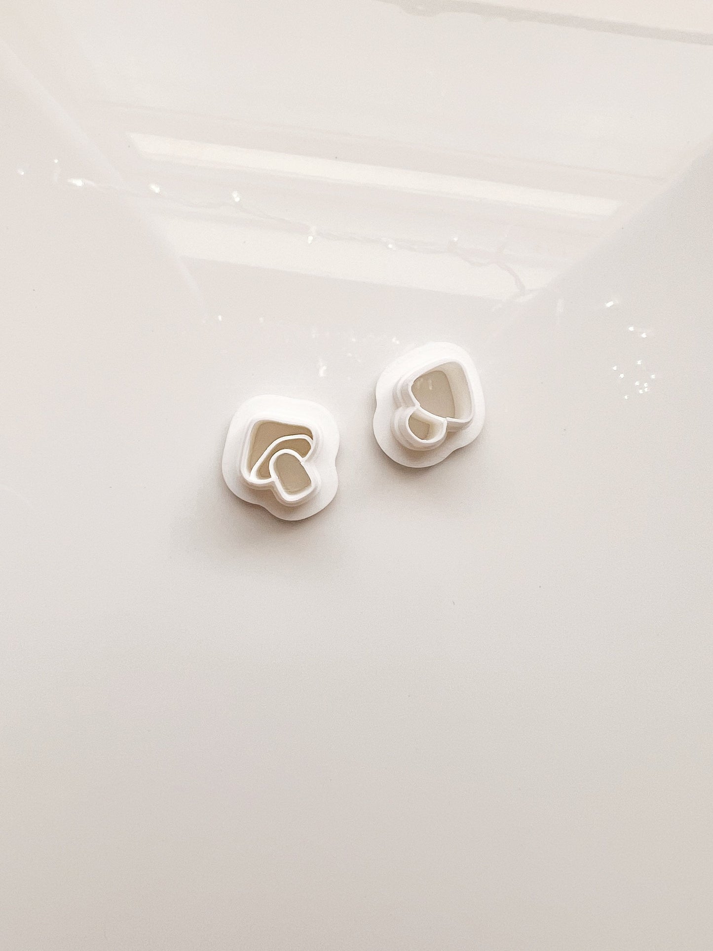 Tiny Mushroom Studs | Set Of 2 Clay Cutters
