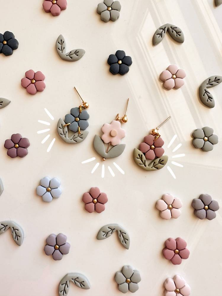 Double Leaf Floral Set Clay Cutter