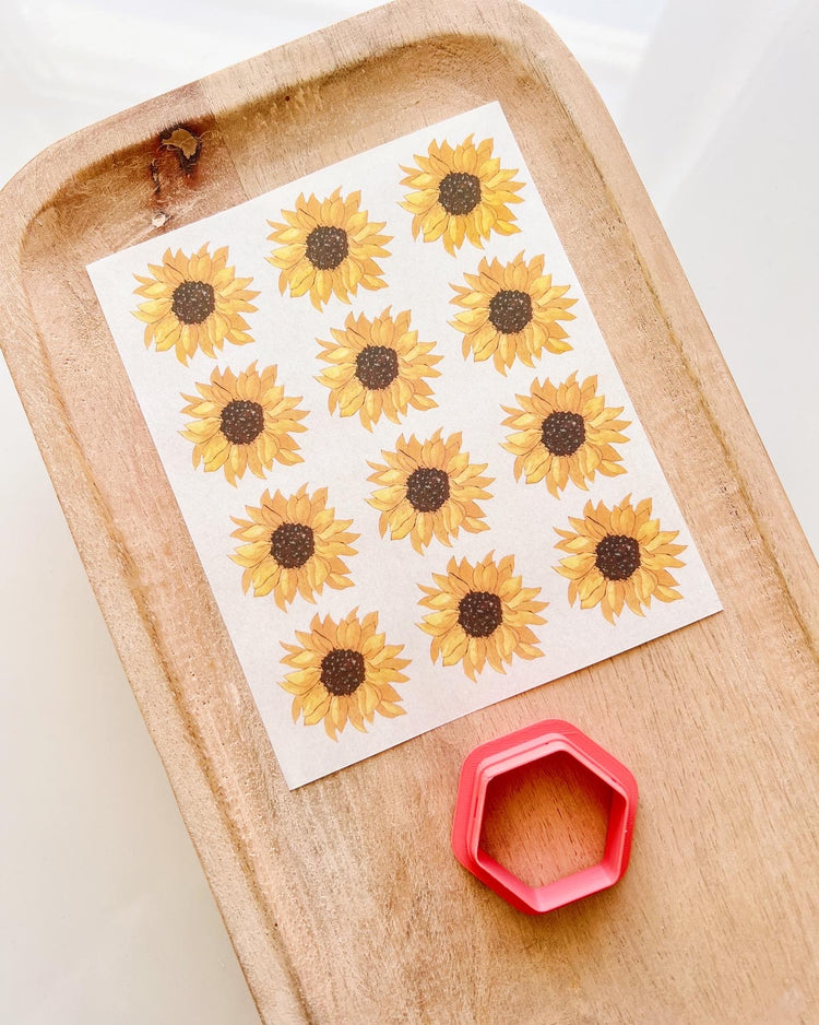 Sunflower Transfer Sheet