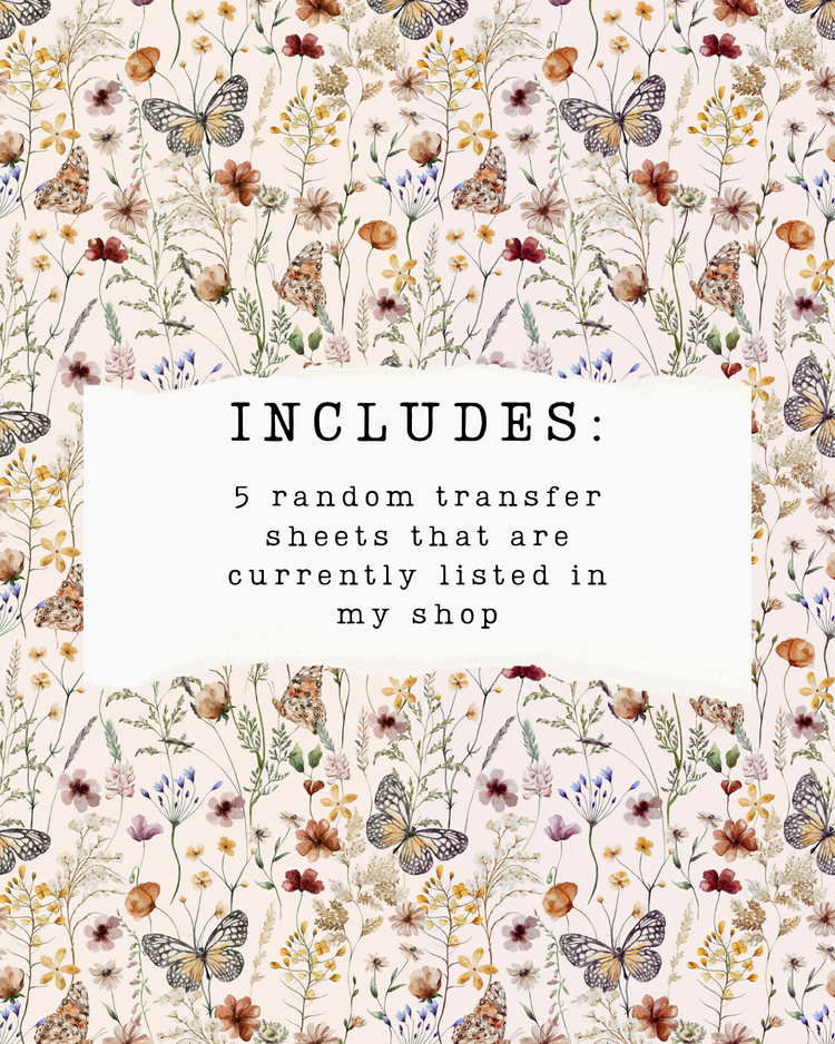 MYSTERY BAG – TRANSFER SHEETS