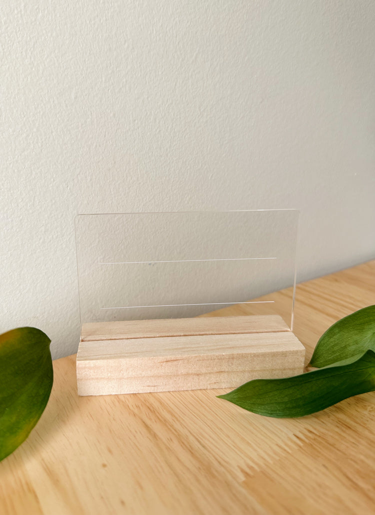 Acrylic Blank Display